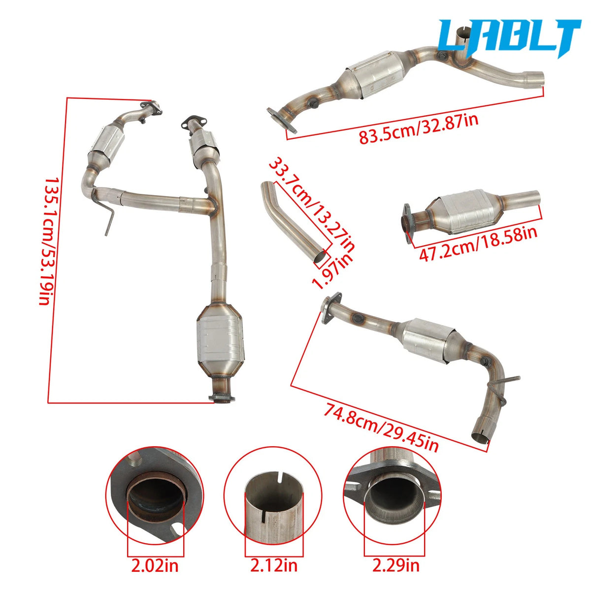 Y Pipe Catalytic Converter for Ford Explorer/Mercury Mountaineer (2002–2005)