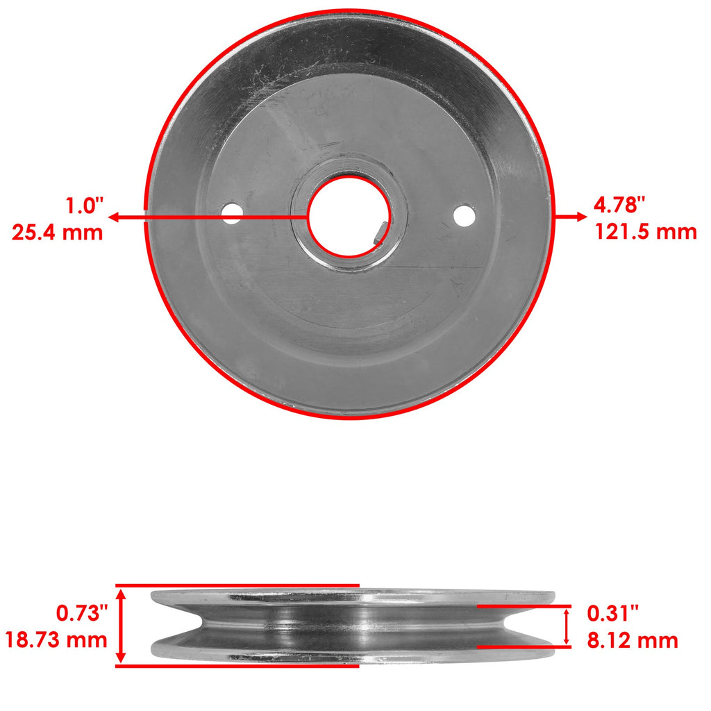 Deck Spindle with Pulley Replacement for Gravely ZT2552 Ariens 2552 (52") (2014–2018)