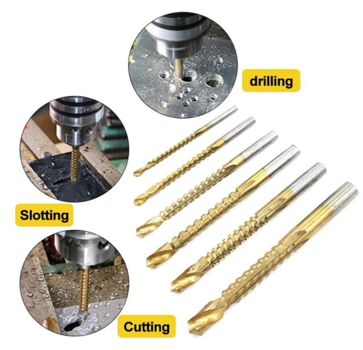 6 Pcs Twist Drill Bit Set Power Tool Accessories