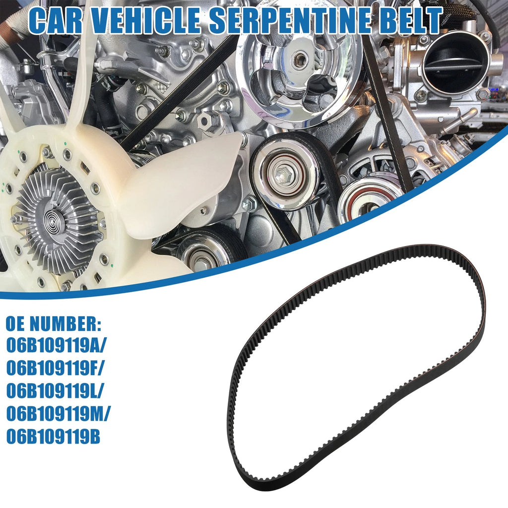 Serpentine Belt Replacement for Audi for Volkswagen Beetle (1998–2011)