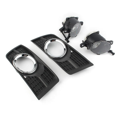 Pair Front Bumper Fog Light Covers for Cadillac SRX (2010–2016)
