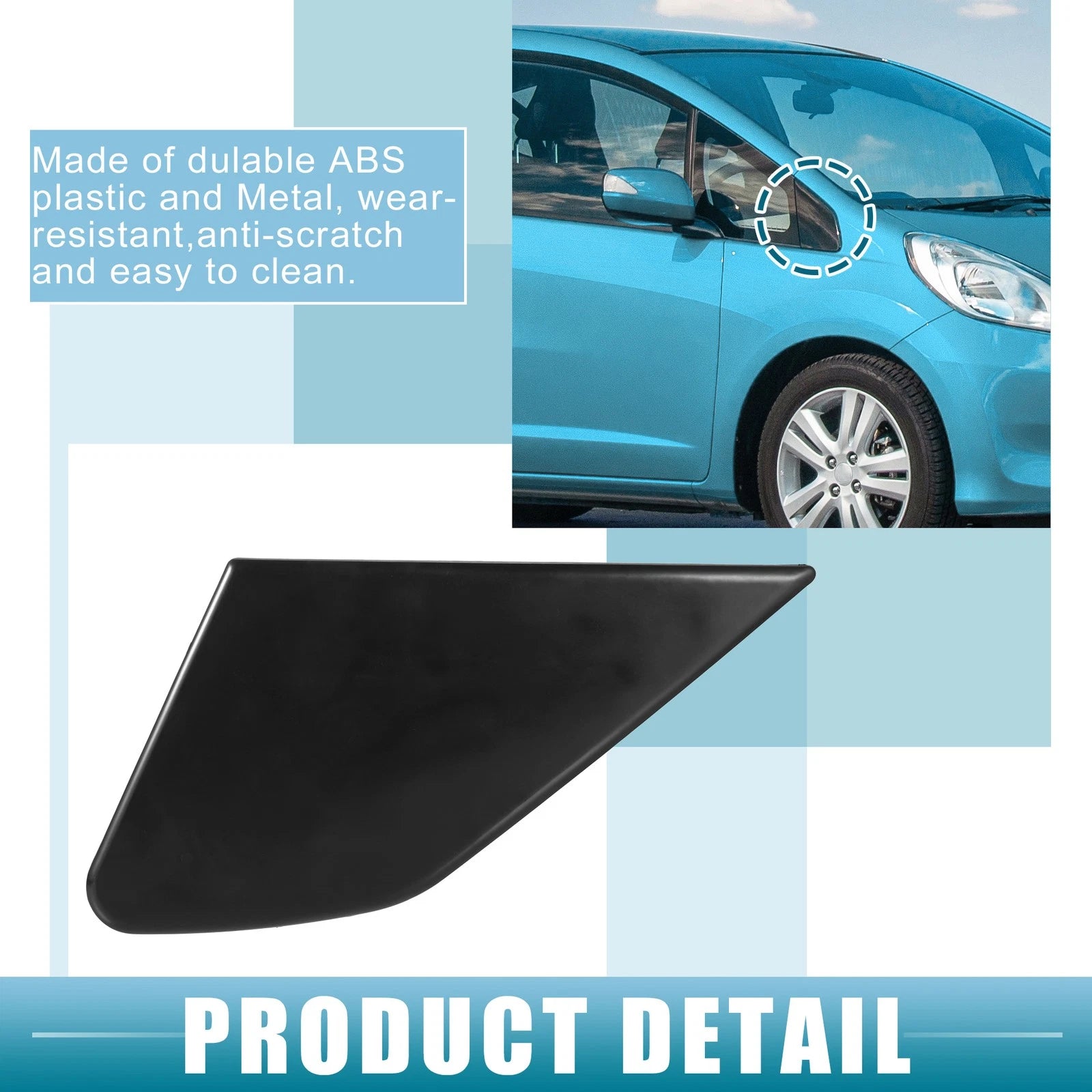 Right Door Mirror Corner Fender Triangle Cover for Honda Fit (2015–2020)