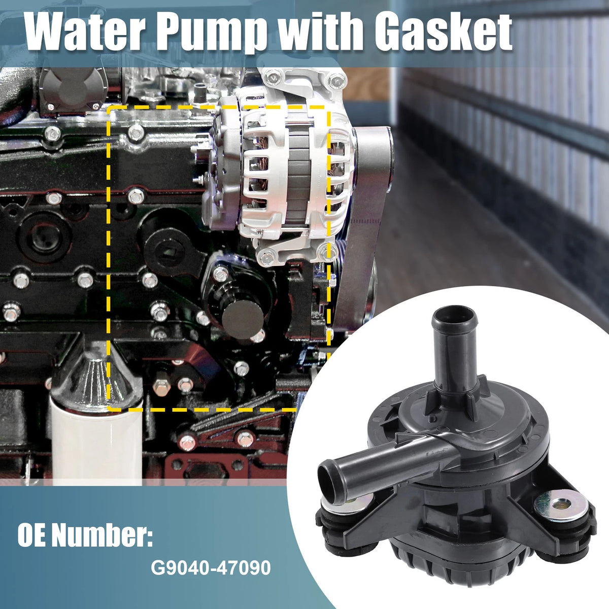 Drive Motor Inverter Water Pump Replacement for Toyota Prius (2010–2012)