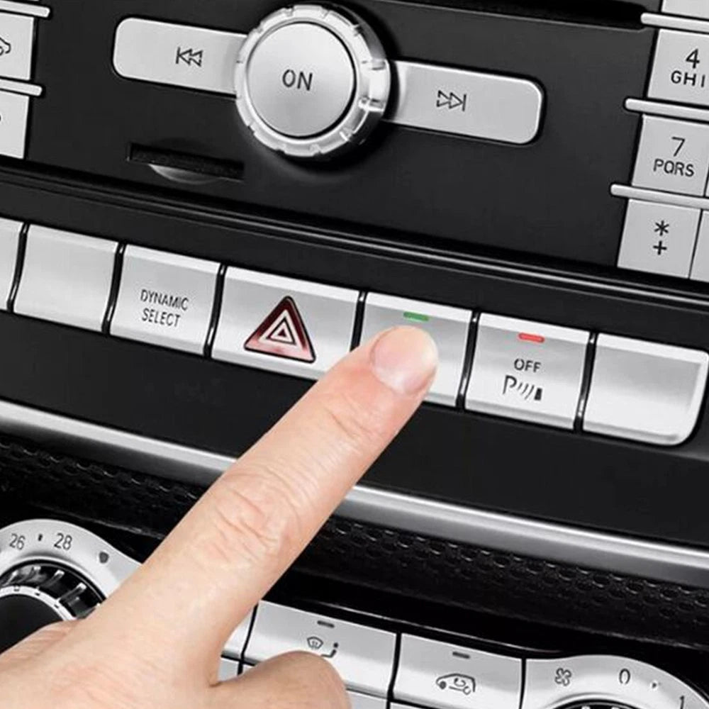 For Mercedes Benz W176 W246 C117 X156 CD Panel Function Switch Cover Decor Trim