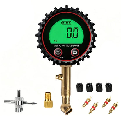 Digital Pressure Tester with 1/4 NPT Bottom Mount for Automotive Use