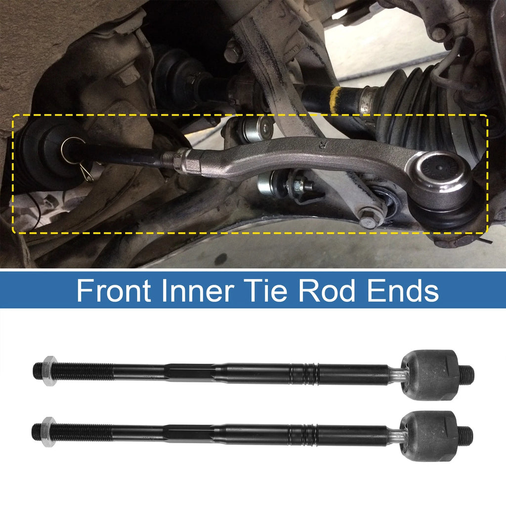 2pcs Front Inner Tie Rod End Links Replacement for Chevrolet Equinox (2010–2017)
