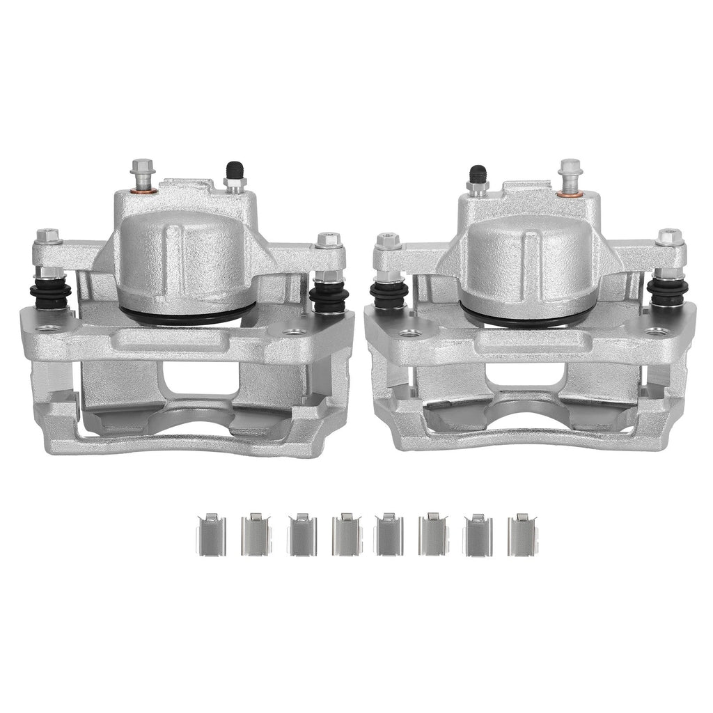 Pair Front Disc Brake Caliper w/Bracket for Jeep Wrangler (2007–2017) 18-B5044