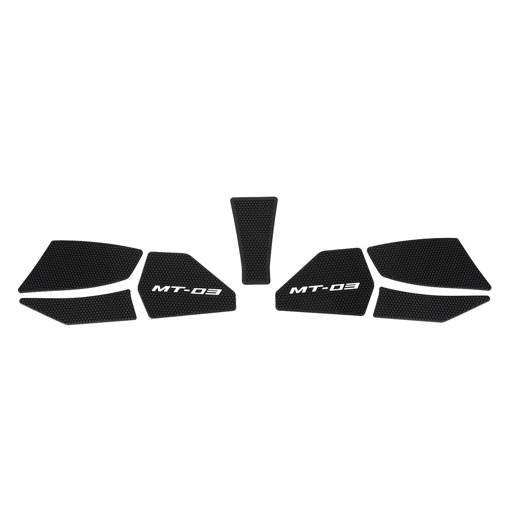 Black Side Tank Pads Grip Protectors for Yamaha MT-03 (2020–2022)