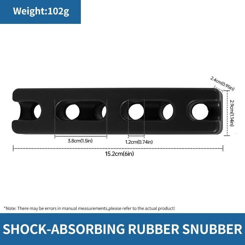 Rubber Snubber for Boat Mooring (UV Saltwater Resistant, EPDM)