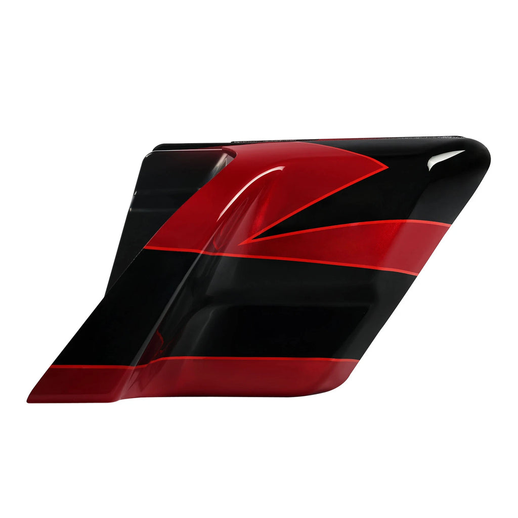 Stretched Side Cover for Harley Touring (2014–2023) Starfire Black/Atomic Red