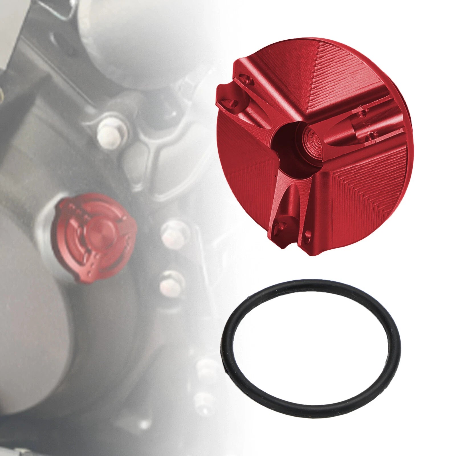Billet Oil Filler Cap Red for Yamaha MT-03 MT-07 MT-10 MT-25 (2016–2023)