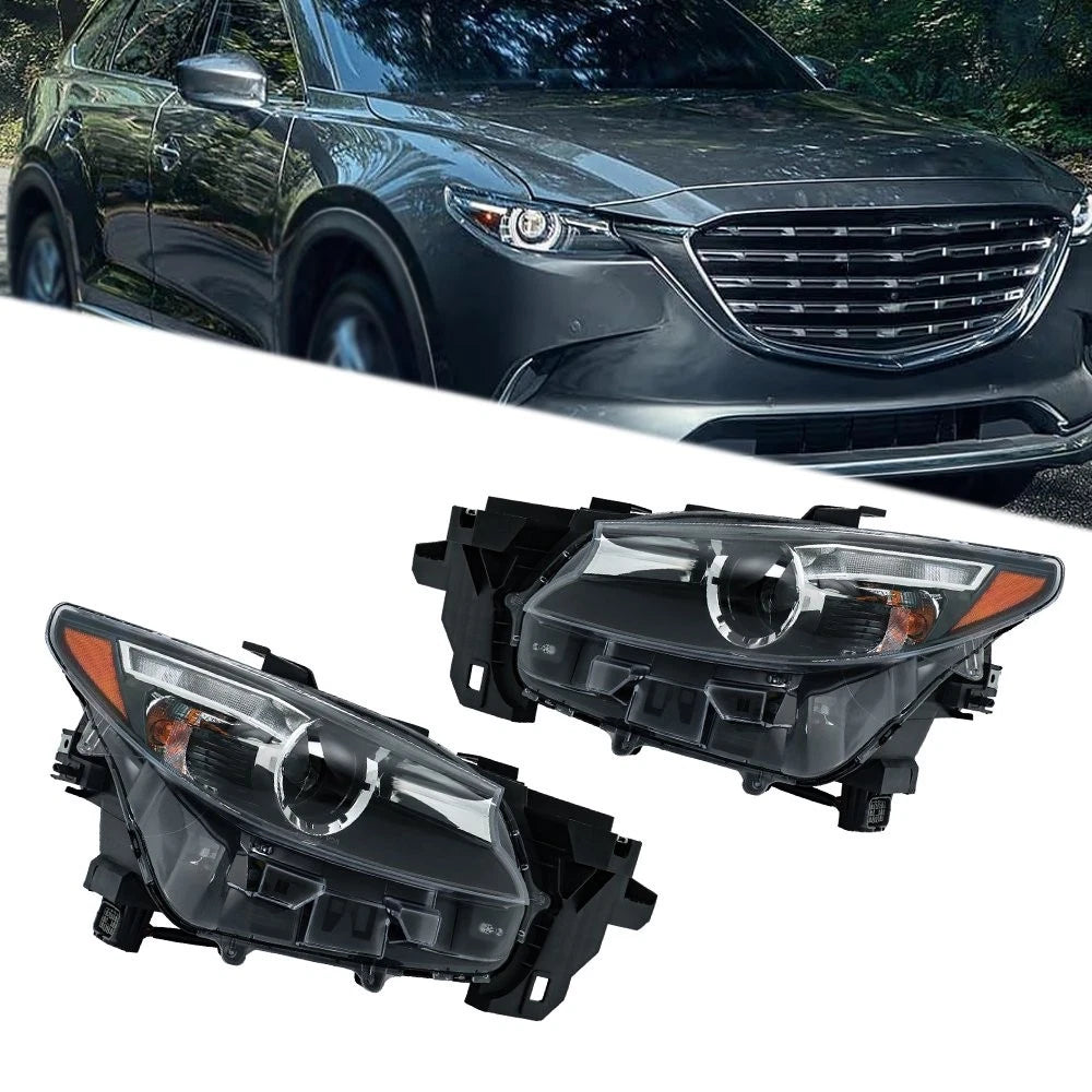 LED & Halogen Headlight for Mazda CX-9 (2016–2023) Driver + Passenger Side