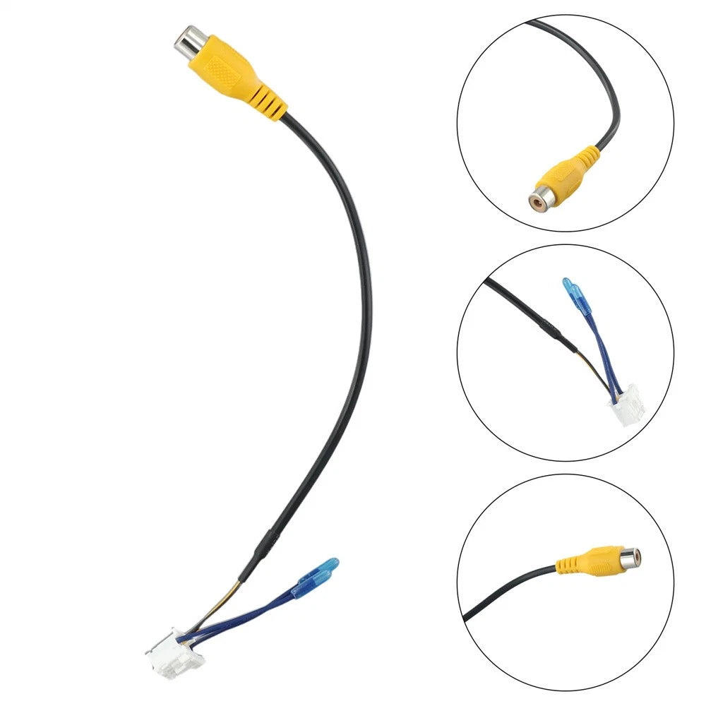 For Aftermarket Android Navigation 10Pin Car Radio Rear View Backup Camera Cable