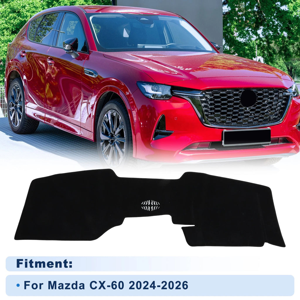 Dash Cover for Mazda CX-60 (2024–2026) Polyester Black