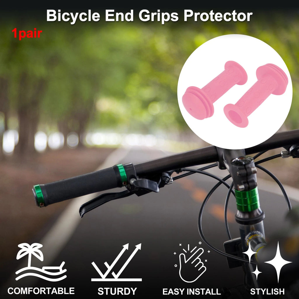 Handlebar Grip Covers 95mm Lightweight MTB End Grips Protector Pair for Bike