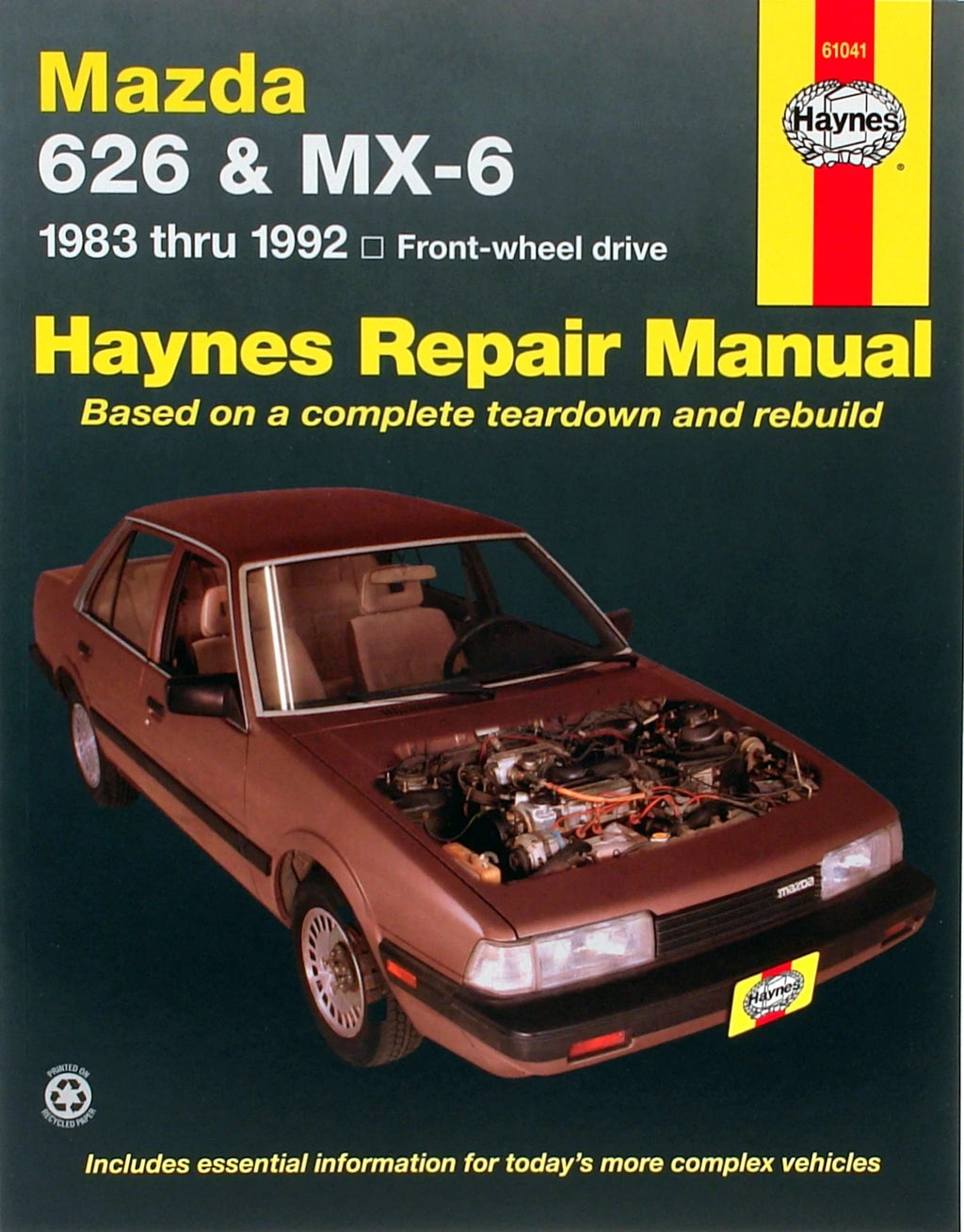 Haynes Manual for Mazda 626 & MX-6 (1983–1992)