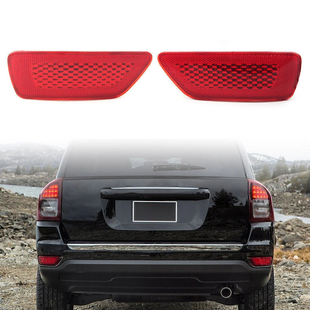 2X Rear Bumper Reflector Light Lamp for Jeep Grand Cherokee (2011–2021)