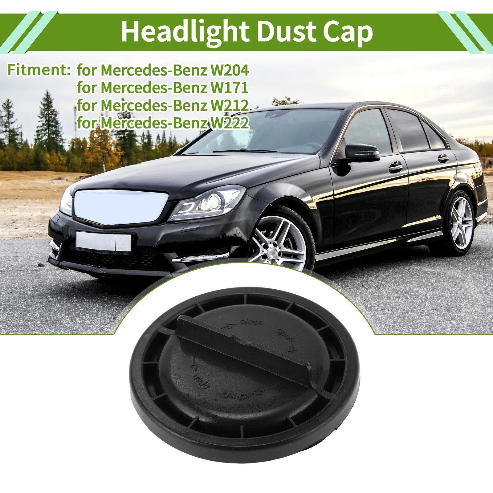 Headlight Dust Cap Replacement for Mercedes-Benz W204 (2007–2015)