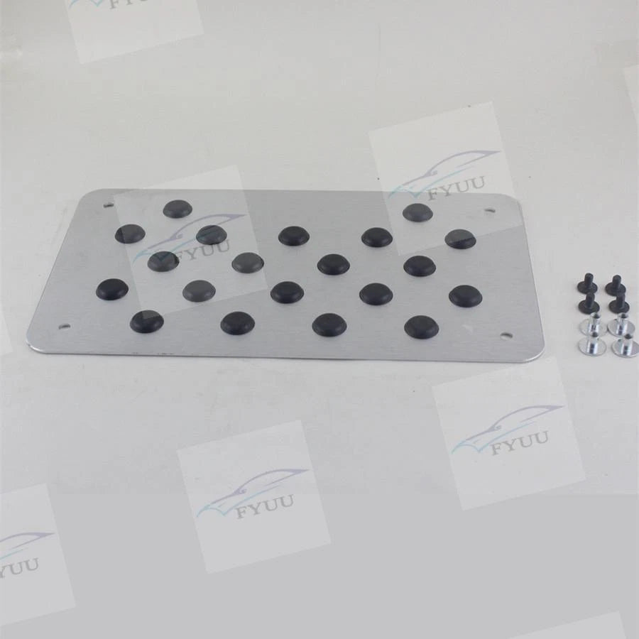 Car Floor Carpet Mat Patch Heel Scuff Plate Foot Rest Pedal Pad for