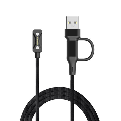 2 in 1 Nylon Charging Cable for Polar Vantage V3, Pacer Pro, IGNITE 3, Grit X2