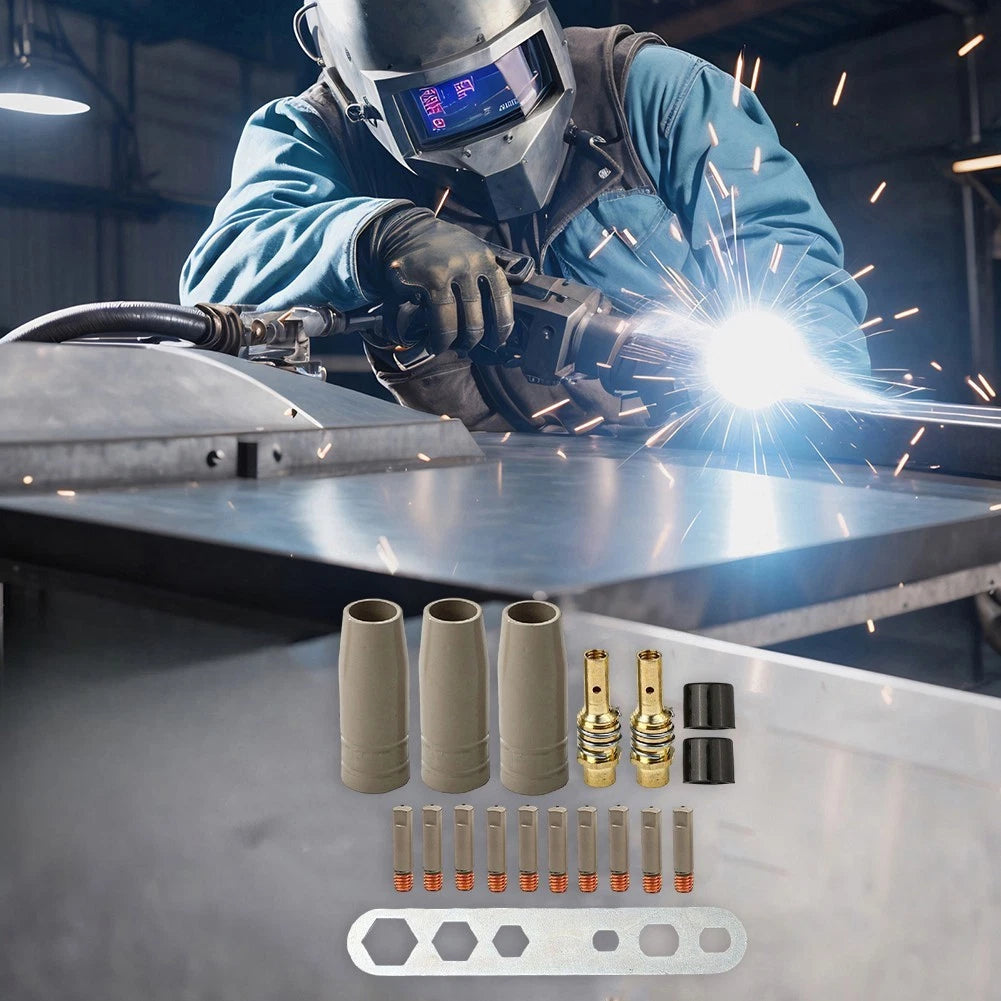 18PCS Welding Nozzle for 15AK Systems 0.9mm Tip Size