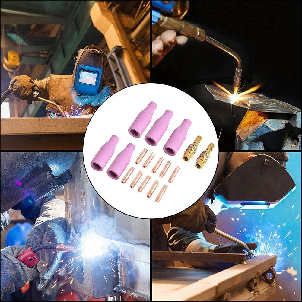 17PCS Welding Torch Nozzle Kit for 15AK Torch (MIG)