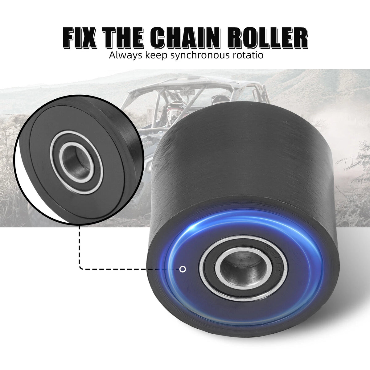 Lower Chain Roller #4D3-22178-00-00 for Yamaha Raptor 700R (2015–2026)