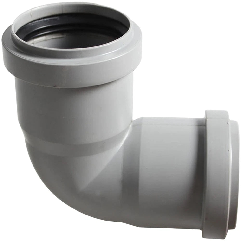 50mm Drainage Pipe Elbow 90° Bend Push Fit Tool Installation