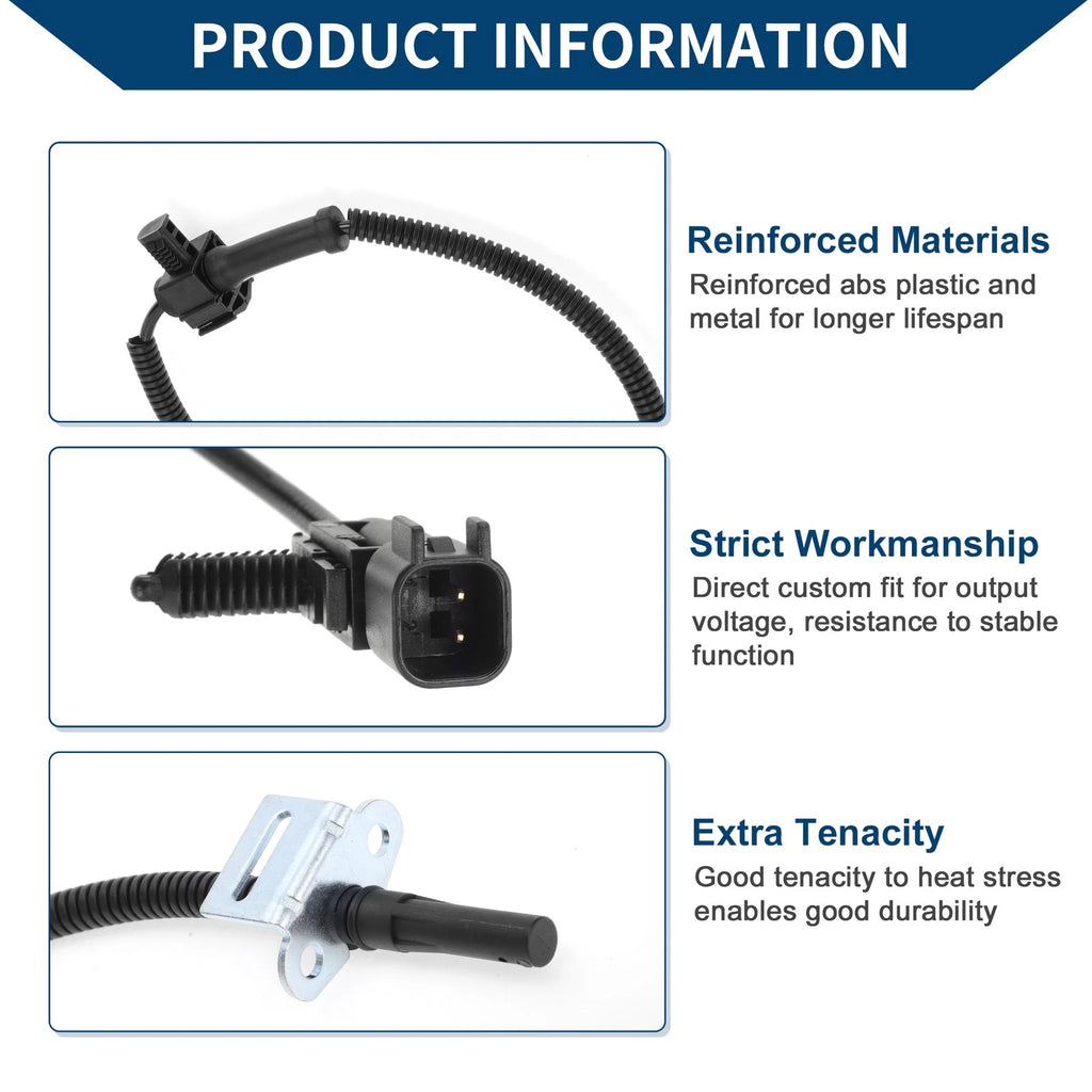ABS Wheel Speed Sensor Replacement for Chevrolet Silverado Rear Left (2007–2013)