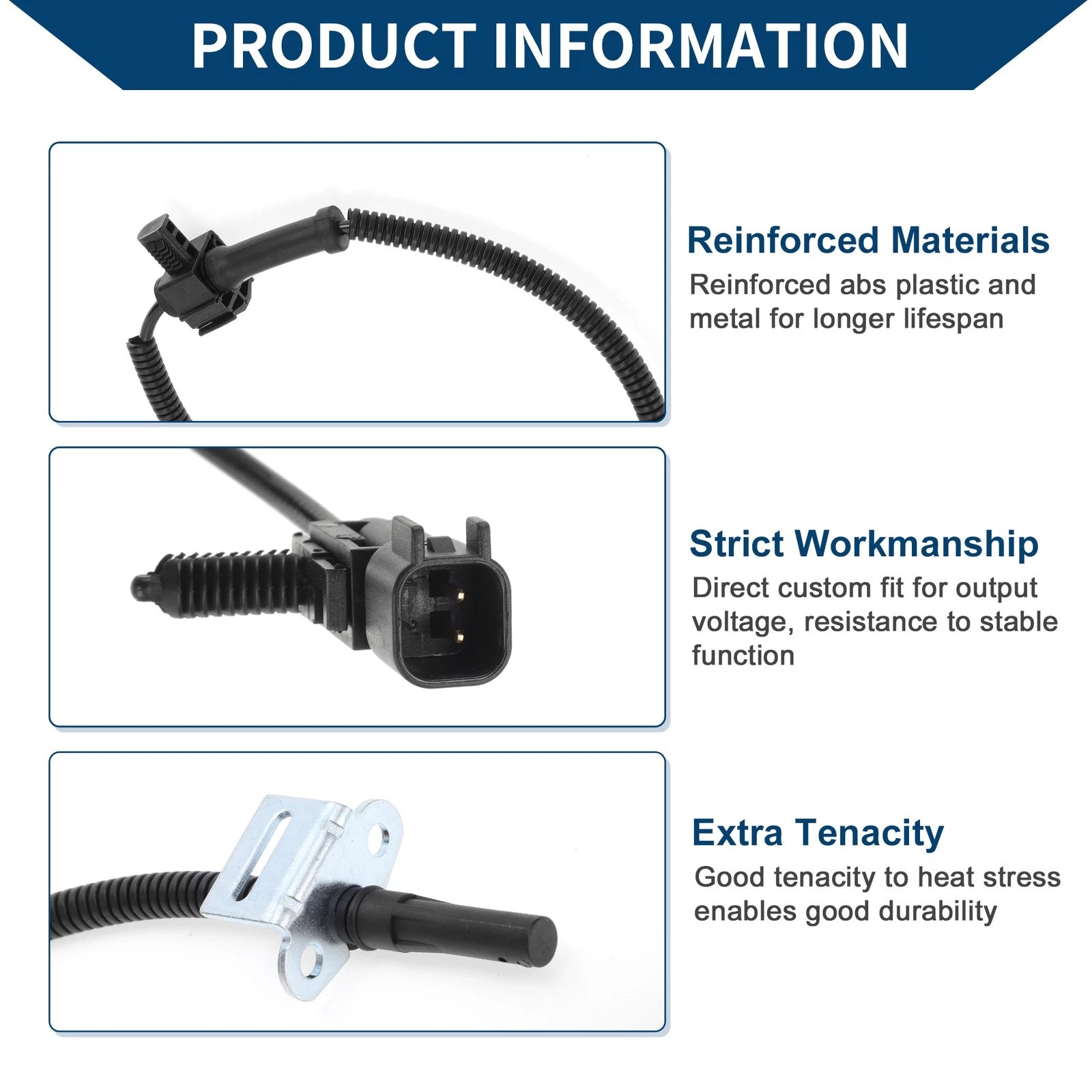 ABS Wheel Speed Sensor Replacement for Chevrolet Silverado Rear Left (2007–2013)