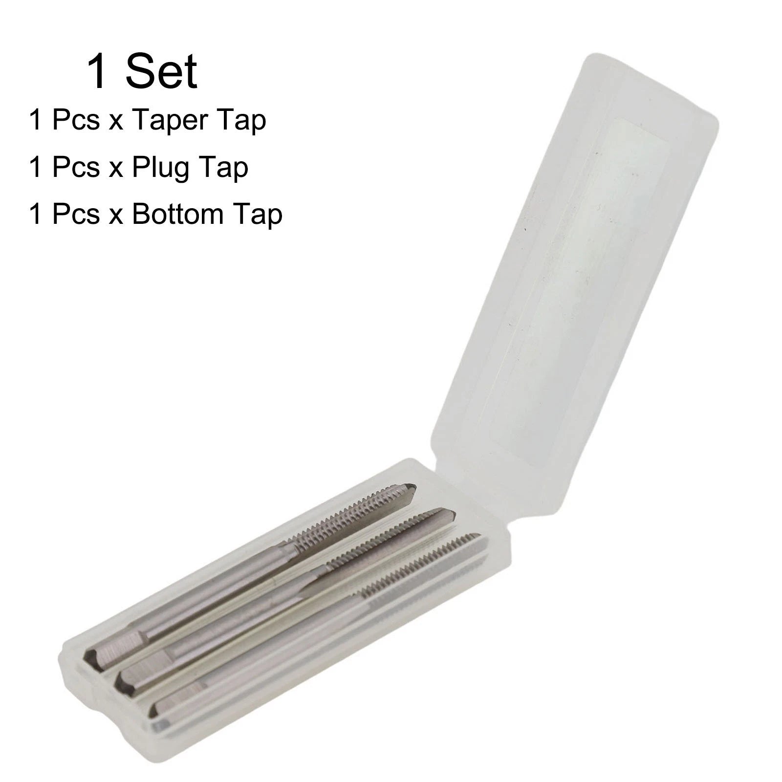 3pcs Metric Hand Tap Set M6 x 1 for Tapping (Taper/Plug/Bottom)