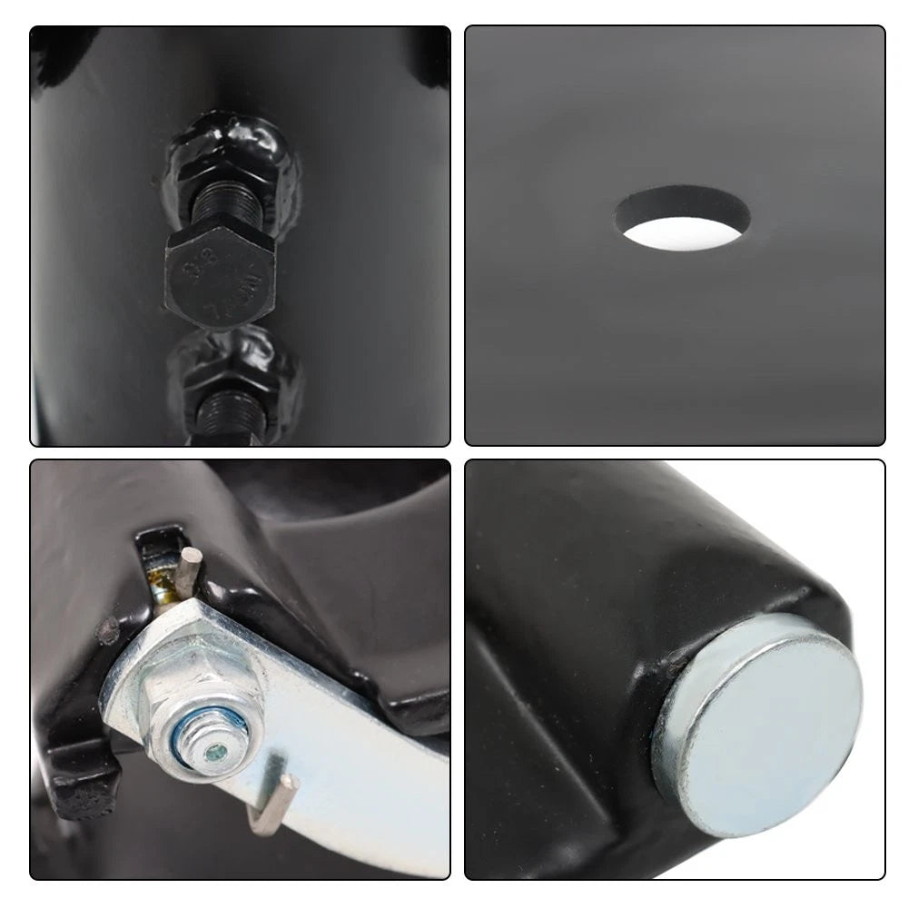 Adjustable 5th Wheel Adapter Hitch to Gooseneck 12" - 17" Offset
