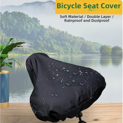 Waterproof Bicycle Seat Cover Oxford Fabric 26x25cm with Elastic Drawstring