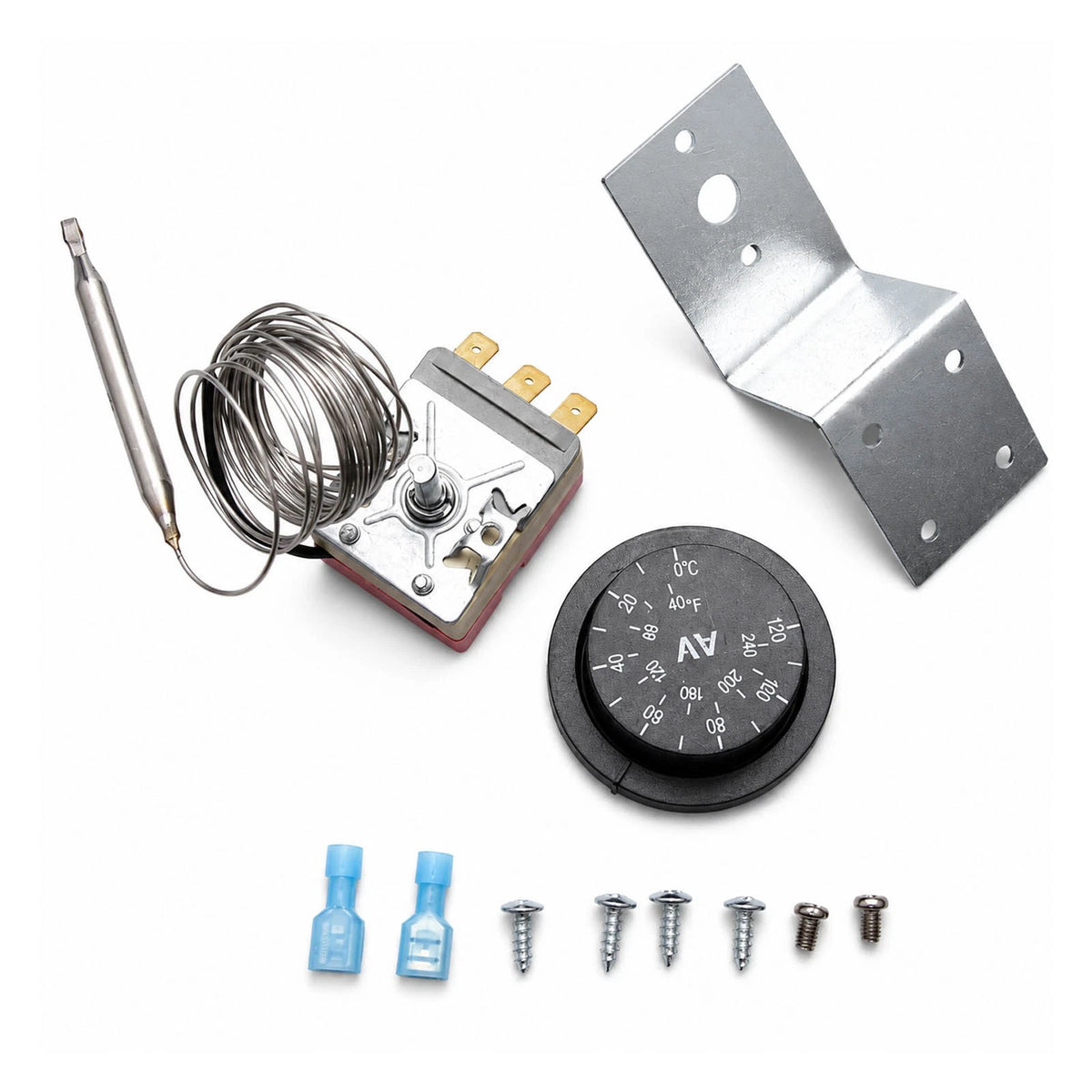 3-Pin Adjustable Fan Thermostat Switch Radiator Temperature Probe Kit