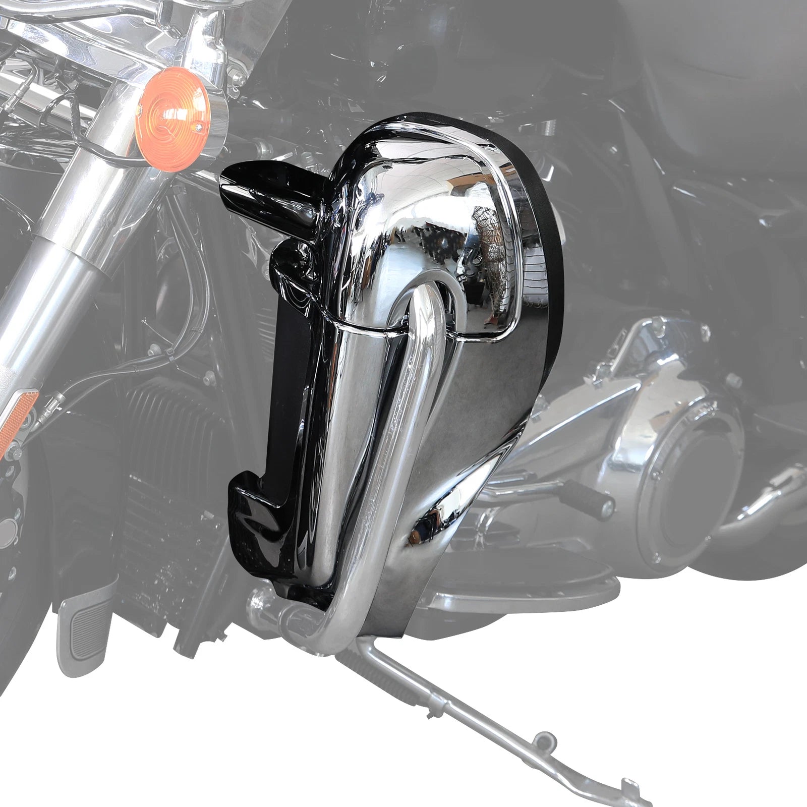 Chrome Lower Vented Leg Fairings for Harley Electra Glide (1983–2013)