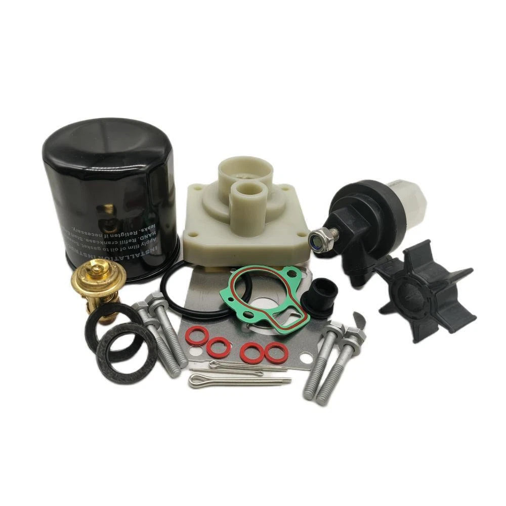 Maintenance Kit for Yamaha F20A F25A F25D Outboard (Thermostat, Oil, Fuel Filter)