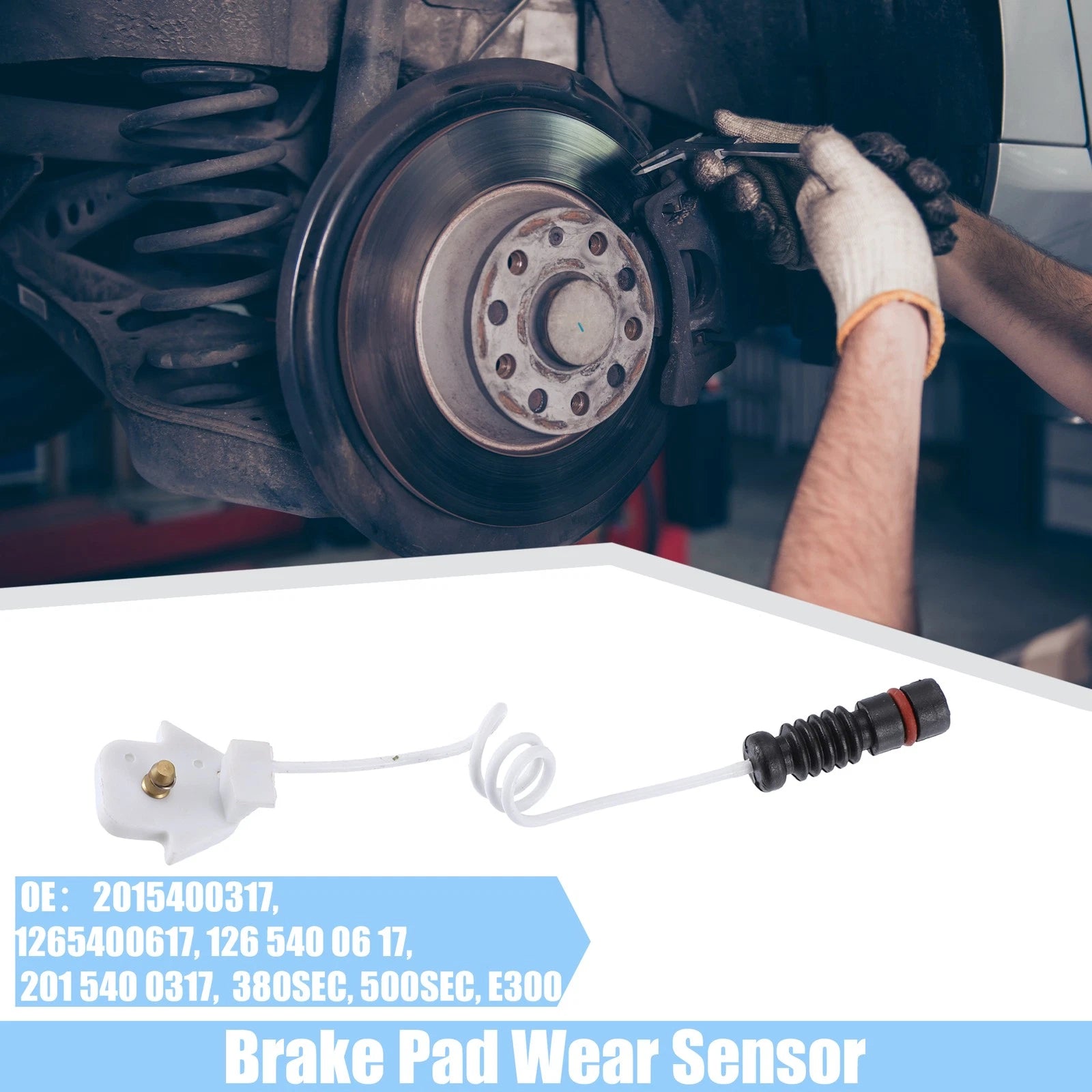 2pcs Front Rear Brake Pad Wear Indicator Sensor for Mercedes-Benz E300 (2014–2023)