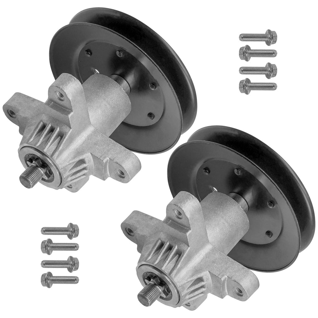 Spindle with Pulley Replacement for White Outdoor ZT-4200 ZT-542 (2003–2012)