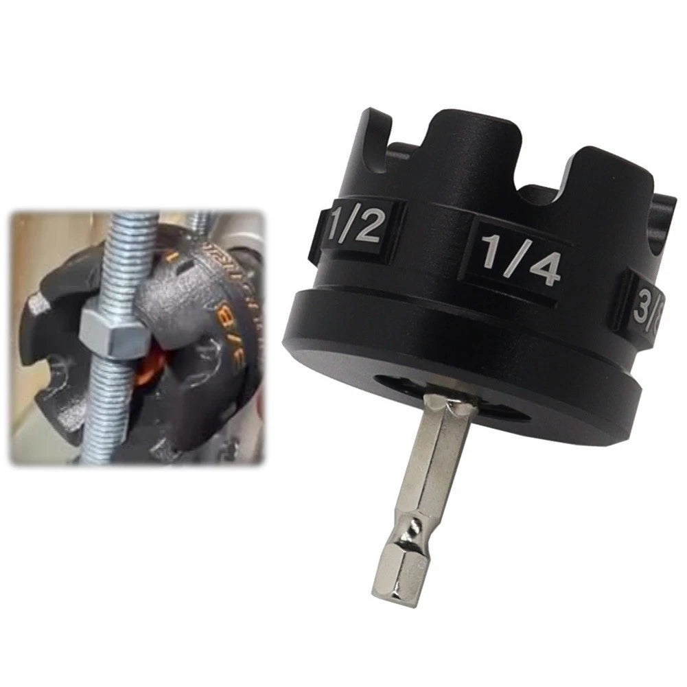 Nut Driver Adapter for Electric Drills (Fits 1/4, 3/8, 1)