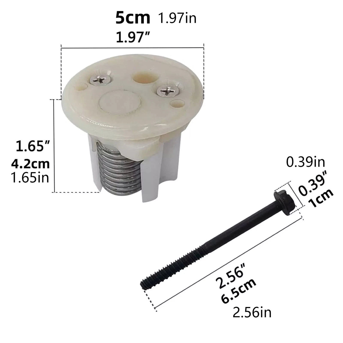 Set of 2 Vacuum Release Cartridges for Traveler & Vacuflush (White Caps)