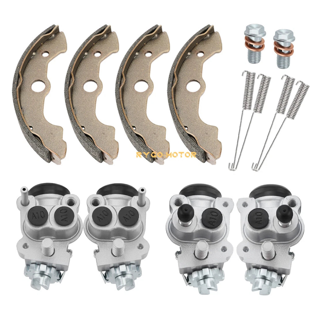 Front Brake Wheel Cylinders W/Shoes for Honda Fourtrax 300 TRX300FW (1988–2000)
