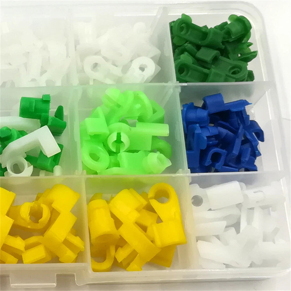Set of 10 Universal Door Lock Rod Clips Fastener Retainer Wire Clip