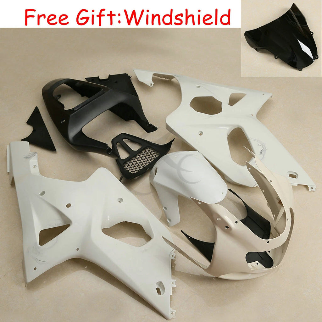 Fairing Bodywork Kit for Suzuki GSXR1000 (2000–2002) - Unpainted ABS