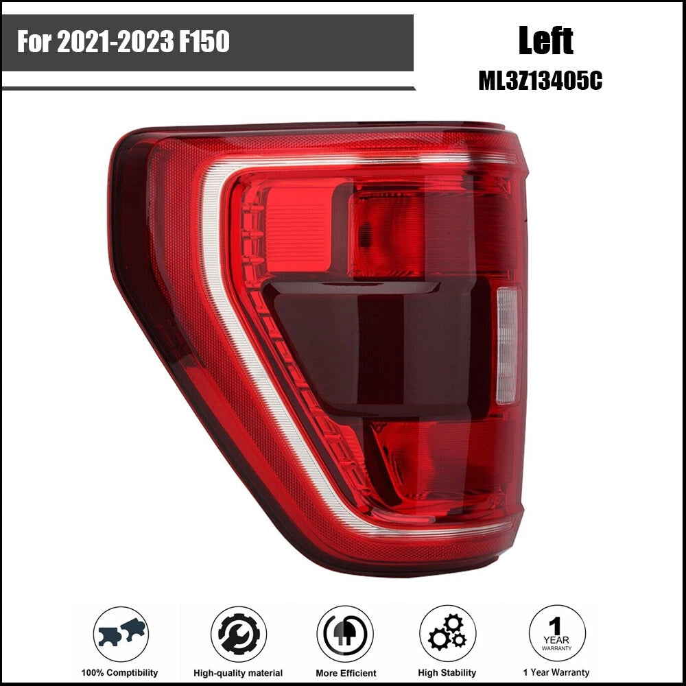 Rear Driver Left Side Tail Light for Ford F150 (2021–2023)