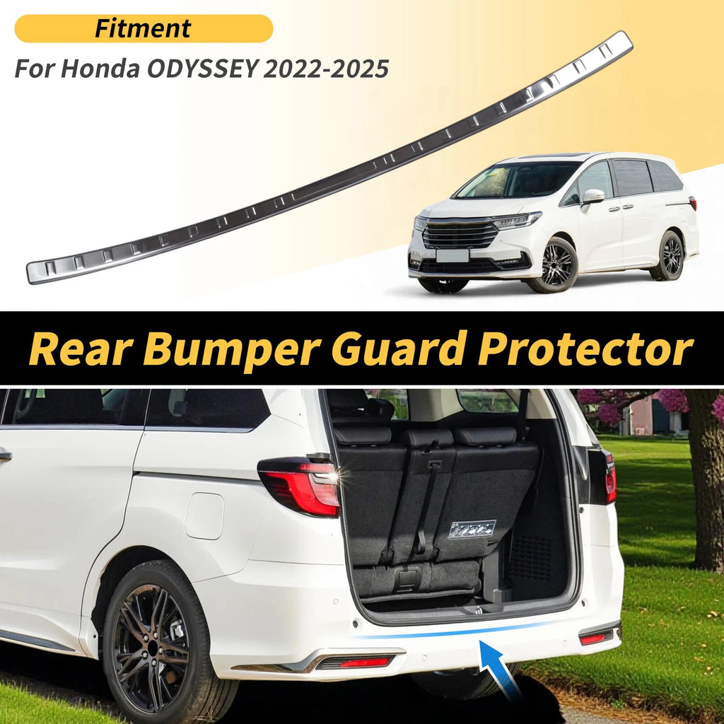 Rear Bumper Topper for Honda Odyssey 2022–2025 Silver Tone Replacement
