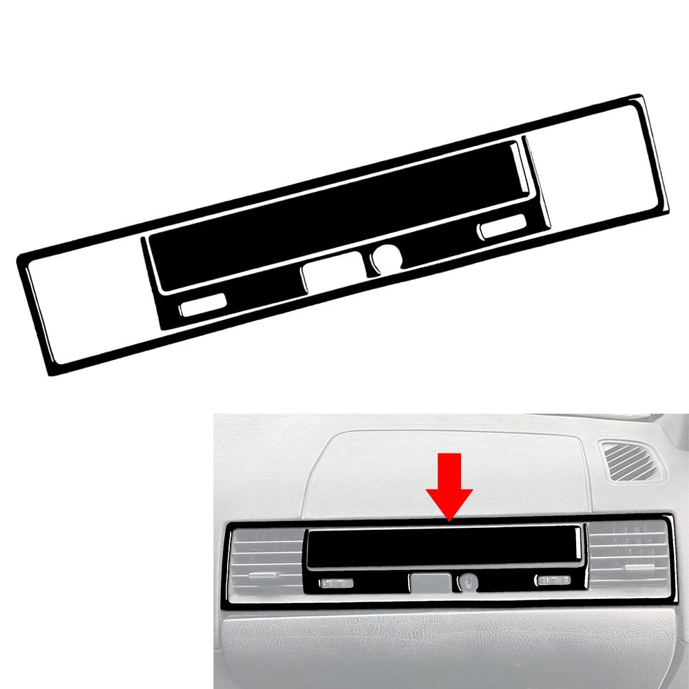 Glossy Black Co-pilot Storage Box Cover Trim Kit for BMW 3 Series E36 (1994–1996)