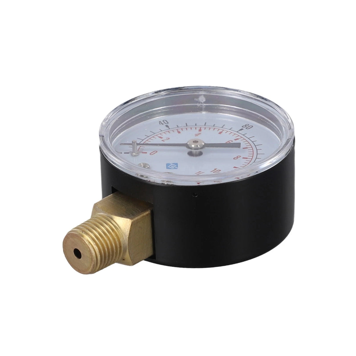 14 Inch BSPT Air Pressure Gauge for Radial Mount (0-60 PSI)