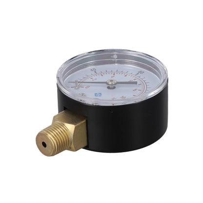14 Inch BSPT Air Pressure Gauge for Radial Mount (0-60 PSI)