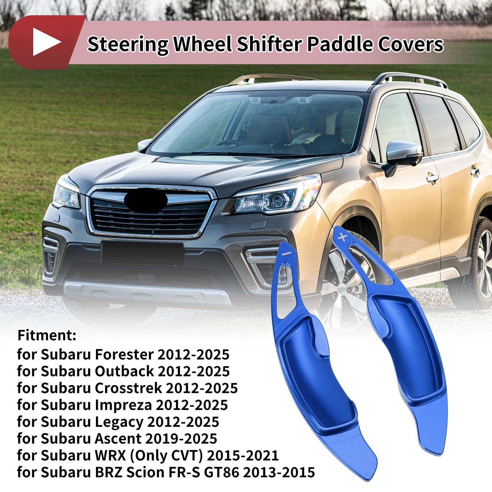 Steering Wheel Paddle Shifters Pair for Subaru Forester (2012–2025)
