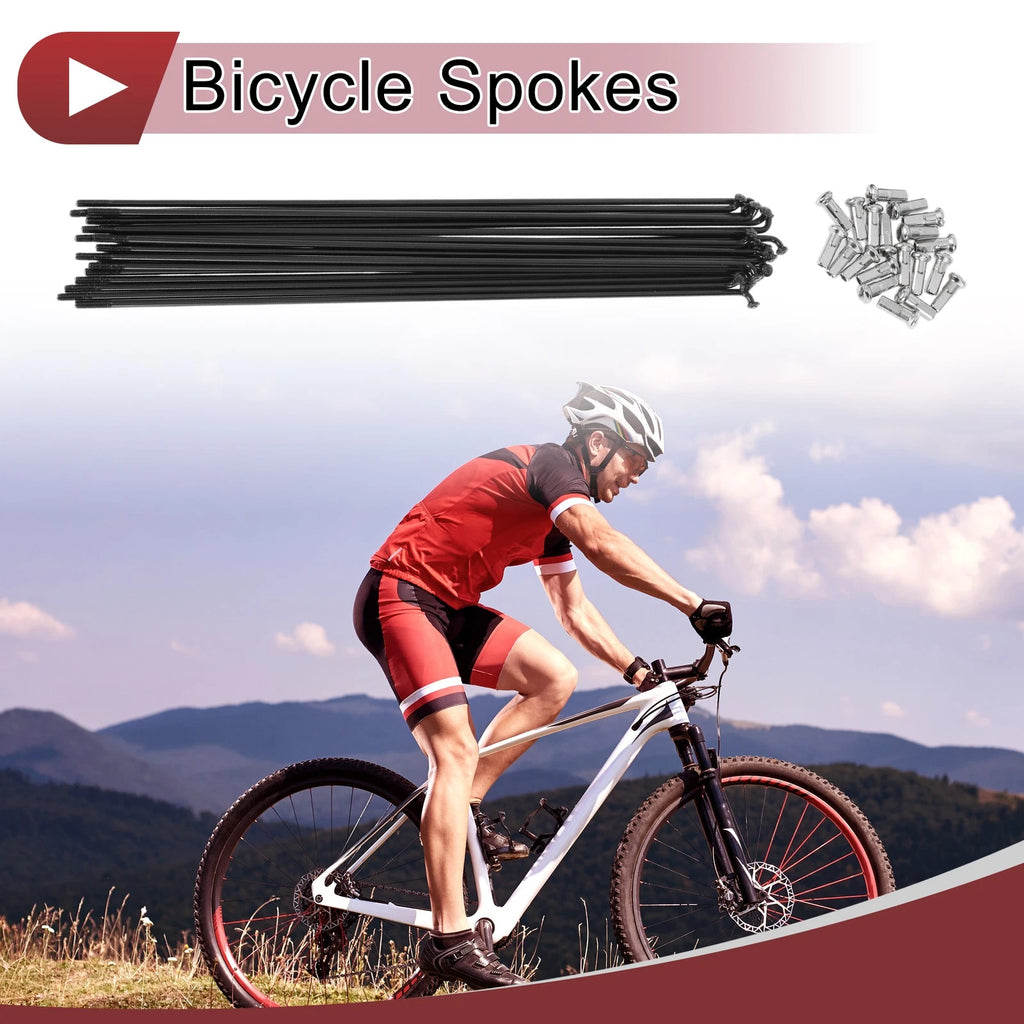 Bicycle Spokes 215mm Replacement Set for 13G Wheel (304 Stainless Steel)
